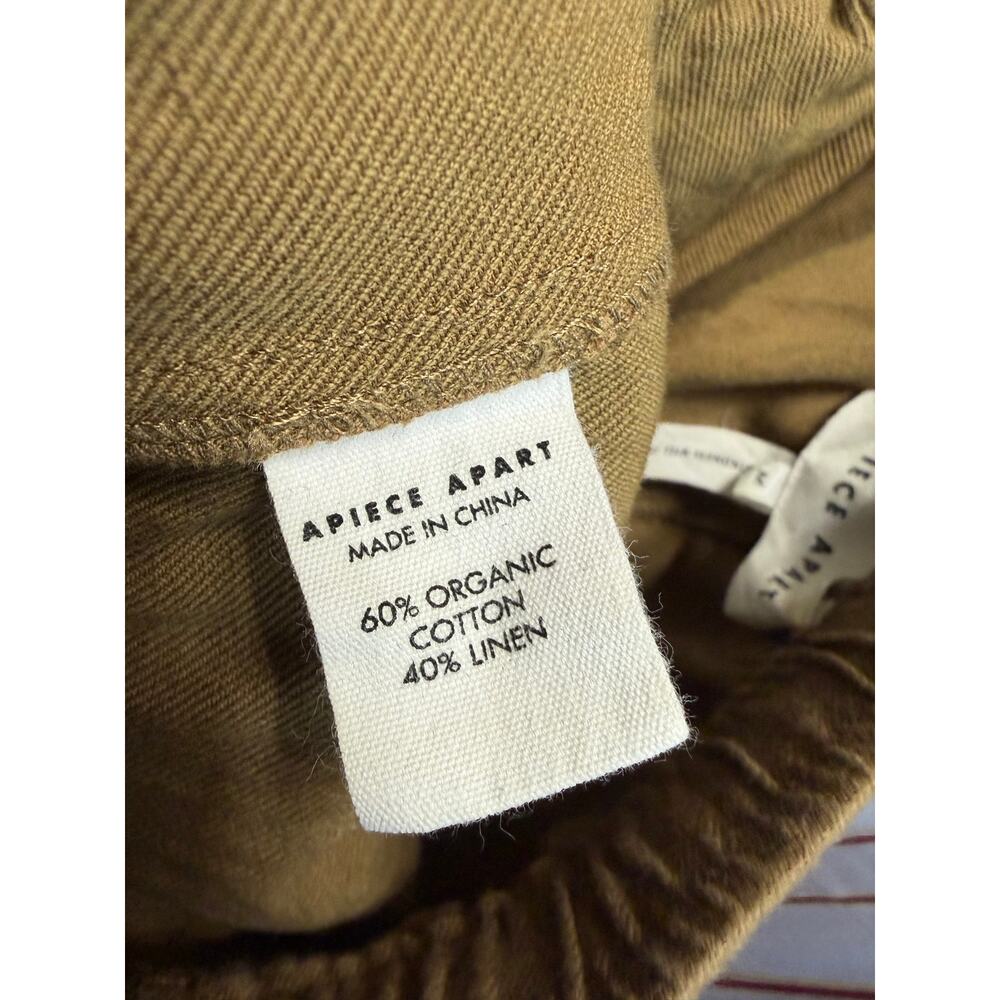 Apiece Apart Everyday Pull-On Pants Tobacco Relax Women's M Casual Wardrobe - Picture 9 of 12